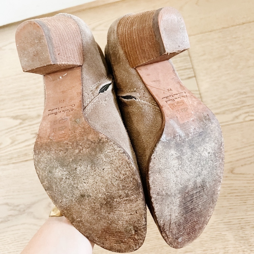 Madewell Billie Suede Zip Up Ankle Boots. Size 7.5 - Picture 5 of 5